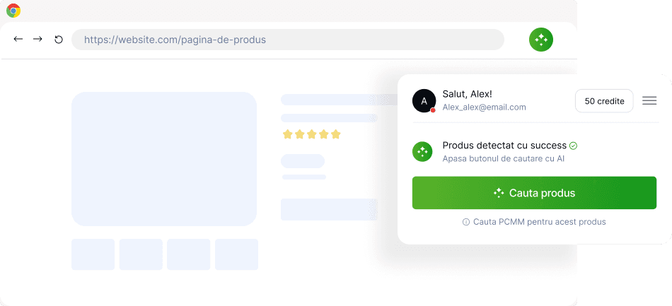 Previzualizare extensie PCMM în browser